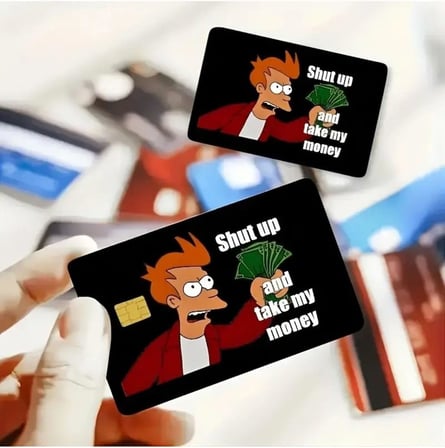 Simpsons Shut Up And Take My Money Kredi Kartı Kaplama &amp; Sticker