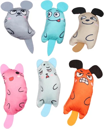 PELUŞ KEDİ OYUNCAĞI KEDİ OTLU CATNİPLİ 6 ÇEŞİT PELUŞ