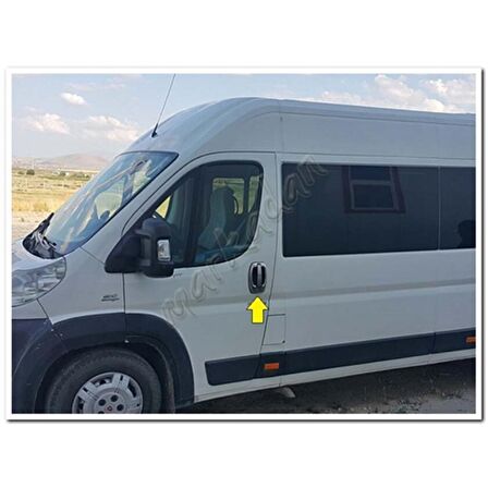 DB Chrome Fiat Ducato Kapı Kolu Nikelajı 2006-2014 4 Kapı 8 Parça P.Çelik