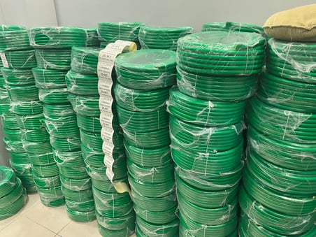Bahçe Sulama Hortumu Örgülü New Garden 1/2 Parmak Metre Seçiniz Hızlı Teslimat Dışı Yeşil Içi Sarı (20 Metre)