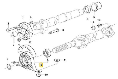 BMW E39 E46 VE Z4 FEBİ ŞAFT ASKISI 26127501257