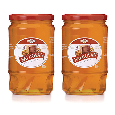 Balkovan Çiçek Balı 850 gr x 2 Adet