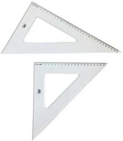Teknik Okul Öğrenci Gönye Seti Büyük Boy (32 cm) 30-60-90 ve 45-45-90