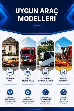 2 Kameralı 7'' İNÇ Monitörlü Kumandalı Araç Monitör Seti