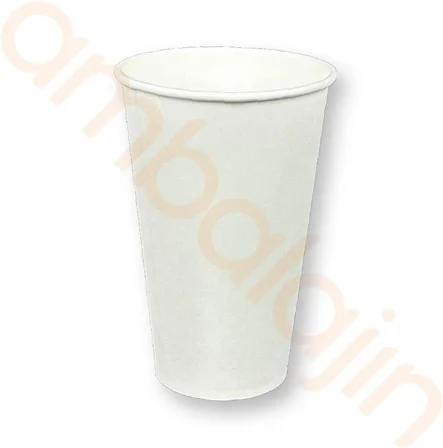 100 Adet12 Oz Kağıt Karton Bardak – Sıcak İçecek İçin Kahve Çay Bardağı