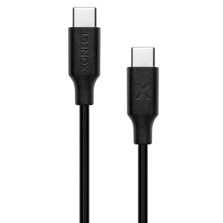 Type-C to Type-C ile Uyumlu iPhone ve Samsung ile Uyumlu Hızlı Şarj ve Data Kablosu 40 cm (Siyah)