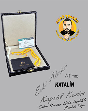 CABİR DURSUN MUMLUK ESKİ ALMAN KATALİN KAPSÜL KESİM7X11mm