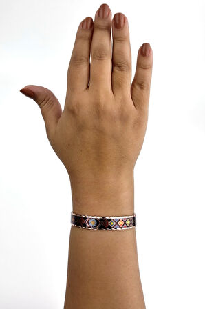 Binbir Trend El Yapımı Ayarlanabilir Saf Bakır Bileklik Seti, Bakır Bilezik BB-320