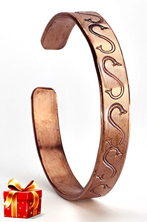 Binbir Trend El Yapımı Ayarlanabilir Saf Bakır Bileklik, Bakır Bilezik BB-334