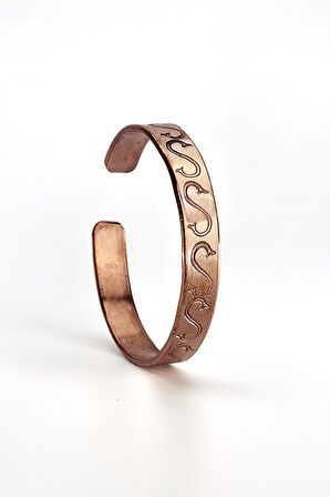 Binbir Trend El Yapımı Ayarlanabilir Saf Bakır Bileklik, Bakır Bilezik BB-334