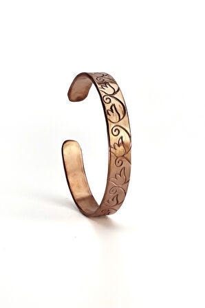 Binbir Trend El Yapımı Ayarlanabilir Saf Bakır Bileklik, Bakır Bilezik BB-336