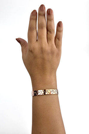 Binbir Trend El Yapımı Ayarlanabilir Saf Bakır Bileklik, Bakır Bilezik BB-336