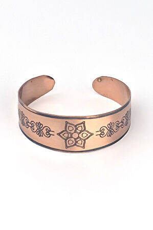 Binbir Trend El Yapımı Ayarlanabilir Saf Bakır Bileklik, Bakır Bilezik BB-341
