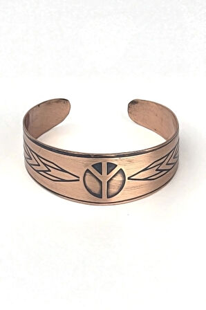 Binbir Trend El Yapımı Ayarlanabilir Saf Bakır Bileklik, Bakır Bilezik BB-342