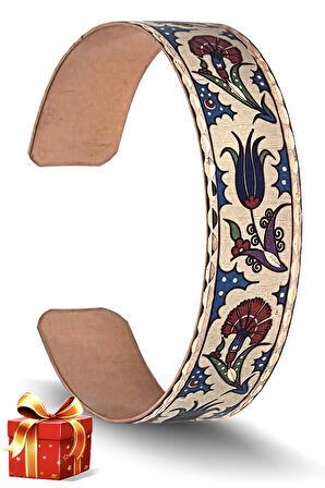 Binbir Trend El Yapımı Ayarlanabilir Saf Bakır Bileklik, Bakır Bilezik BB-345