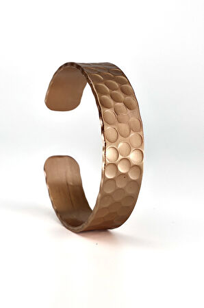 Binbir Trend El Yapımı Ayarlanabilir Kalın Saf Bakır Bileklik Seti, Sevgililer İçin Bileklik BB-351