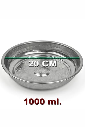 Geleneksel Hamam Tası Banyo Spa Çeyizlik 20 cm 1 lt -Bakır, Pirinç ve Çelik Seçenekli