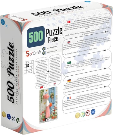 500 Parça Puzzle Pastel Düşler Rengarenk Çiçekler
