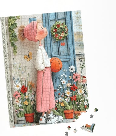 500 Parça Puzzle Pastel Düşler Rengarenk Çiçekler