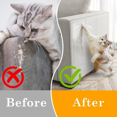 Çizilmeye karşı koruma, kedi bandı, kendinden yapışkanlı, kedi tırmalama folyosu, şeffaf, 30 cm x 5 m, çizilmeye karşı dayanıklı kanepe, çizilmeye karşı koruma, kedi, çizilmeye karşı dayanıklı,