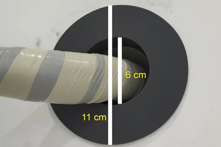 Klima Borusu Dekoratif Kapak, Plastik, Boru Deliği Kapatma Aparatı Koyu Gri