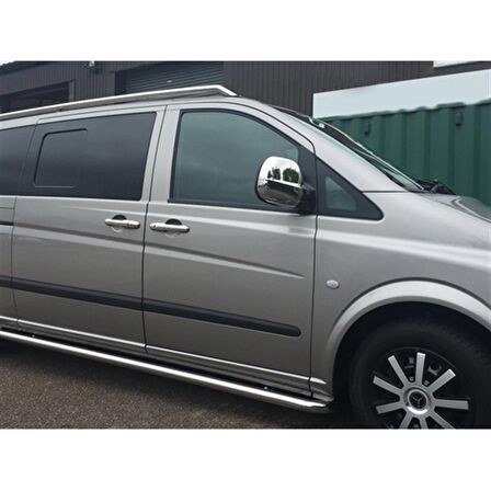 DB Chrome Mercedes Vito Krom Ayna Kapağı 2004-2010 2 Parça Abs Krom