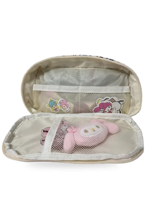 Chiikawa ve Sanrio Temalı Çok Bölmeli Kalemlik - Çok Fonksiyonlu Fermuarlı Kalemlik