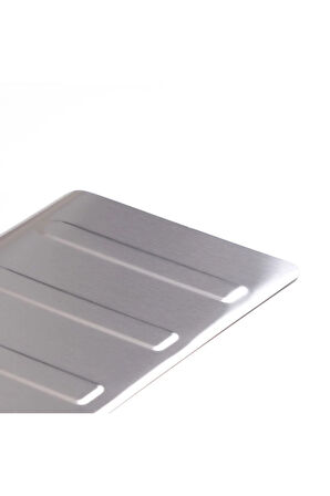 Peugeot Partner Tepee Krom Arka Tampon Üzeri Koruma 2008-2018 Paslanmaz Çelik Taşlı