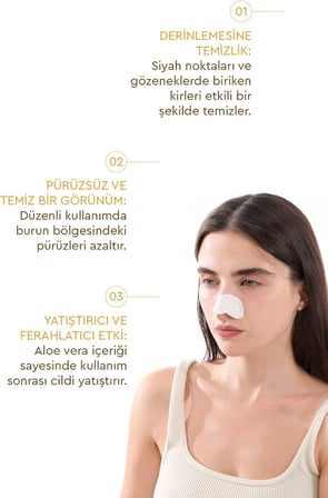 Mjcare Nose Patch - Siyah Nokta Ve Gözenek Için Temizleyici Burun Bandı 5'li