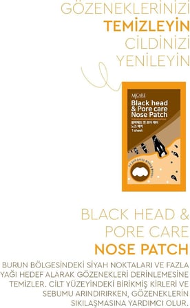 Mjcare Nose Patch - Siyah Nokta Ve Gözenek Için Temizleyici Burun Bandı 5'li