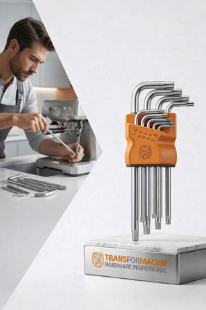 Profesyonel 9 Parça Yıldız Torx Alyan Seti T10-T50 S2 Çelik Uzun Kol 715903