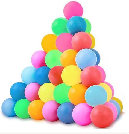 Renkli Pinpon Topu 10 Adet Masa Tenis Topu Evcil Hayvan Kedi Oyuncağı Okul Sınıf Etkinlik Deney Topu