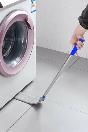 Venga Mikrofiber Başlıklı Girintili Yüzey Dip Köşe Raf Temizleme Mopu Toz Alma Fırçası