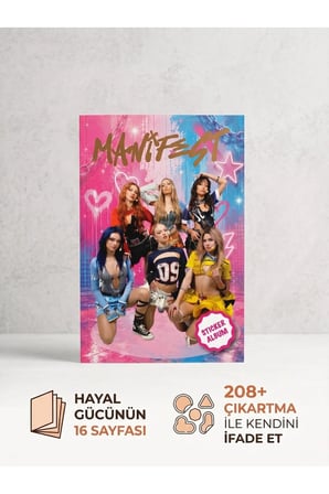 Manifest Sticker Albümü | 16 Sayfa & ~208 Renkli Çıkartma