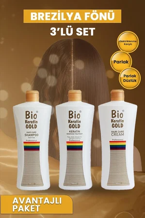 Bio Keratin Kalıcı Brezilya Fönü 3lü Set 700 ml