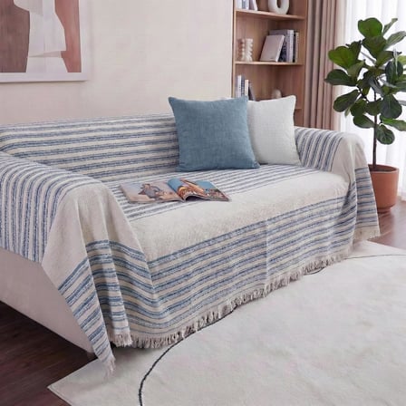Kanepe, Koltuk ve Yatak Örtüsü - 240x260 cm - Bambuviskon Kumaş - Nefes Alır ve Yakmaz - Oturma Odası ve Yatak Odası Dekorasyonu - Hafif Yazlık Battaniye - Turkuaz