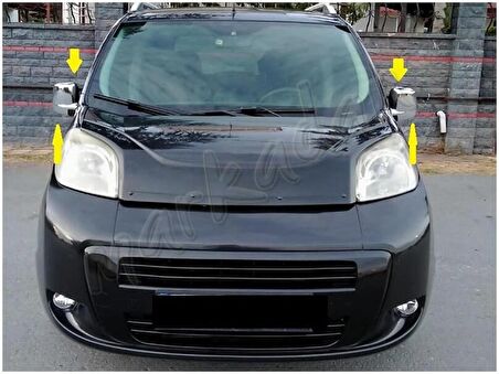 DB Chrome Citroen Nemo Krom Ayna Kapağı 2008 Sonrası 2 Parça Abs Krom