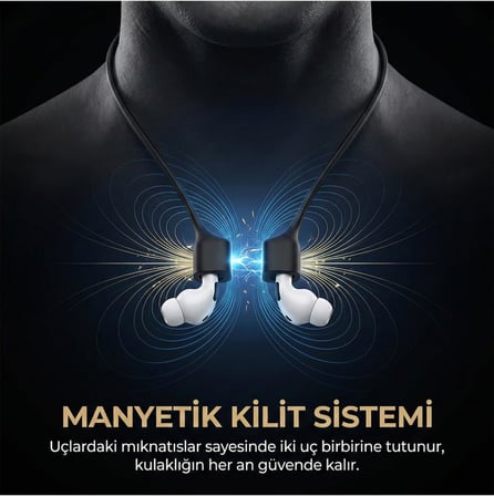 Appl AirPods Pro 3 / AirPods Pro 2 / AirPods Pro Manyetik Boyun Askısı Kulaklık Tutucu İp B