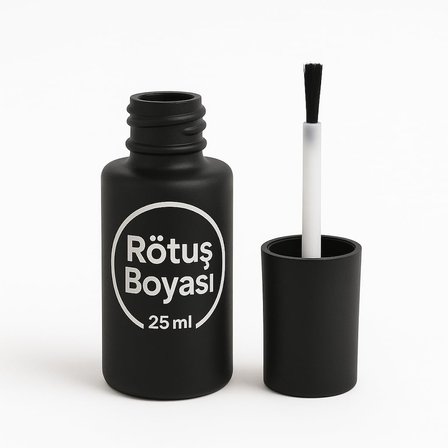 Piano BLACK Parlak Siyah Rötuş boyası Fırçalı Set 25ml