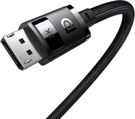High Definition Serisi DP 8K to DP 8K Adaptör Kablo, 2m, Siyah