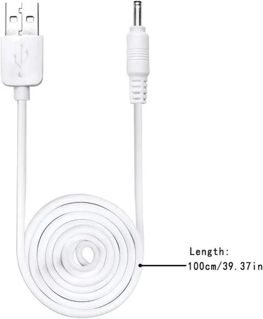 USB DC 3.5 V şarj kablosu değiştirme için Foreo Luna/Luna 2/Mini/Mini 2/Go/Luxe yüz temizleyici USB şarj kablosu 100 CM