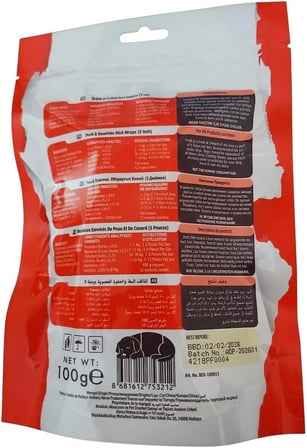 LaVital Rawhide Stick with Duck Ördek Etli Köpek Ödül Çubuğu 100g Tüm Irklar için Yetişkin Köpekler