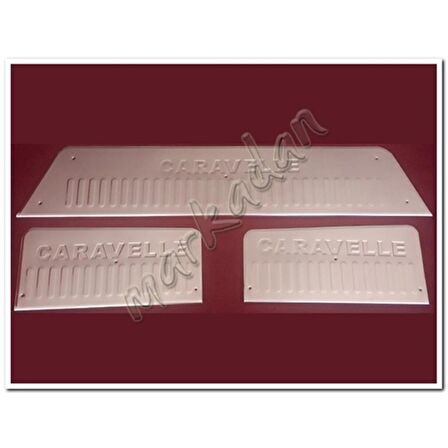 DB Chrome VW T5 Caravelle Krom Kapı Eşiği 2003-2014 3 Parça P.Çelik
