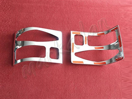 DB Chrome VW T4 Transporter Stop Çerçeve Nikelajı 1995-2003 2 Parça P.Çelik