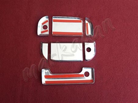 DB Chrome VW T4 Transporter Kapı Kolu Nikelajı 1995-2003 3 Kapı 7 Parça P.Çelik