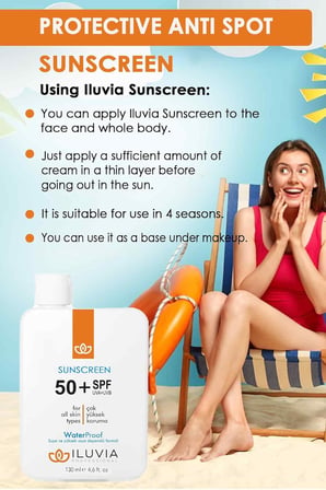 Leke Karşıtı Cilt Tonu Eşitleyici Yüksek Korumalı Yüz Ve Vücut Güneş Kremi 50 Spf 130 ml (4.6 fl. Oz)