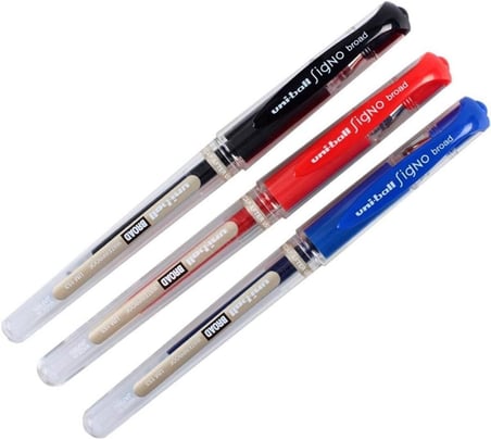 Uni-Ball Uni-Ball Um-153 Signo Broad Imza Kalemi Karışık Renk 3'Lü Paket
