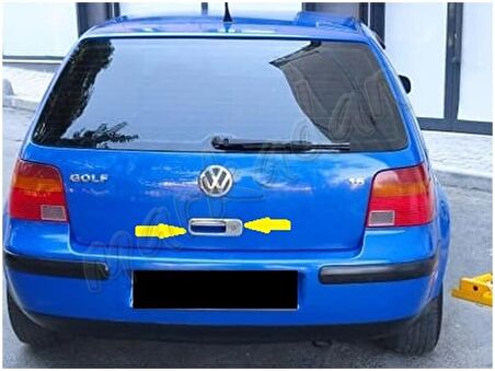 DB Chrome VW Golf 4 Bagaj Açma Nikelajı 1998-2004 2 Parça P.Çelik