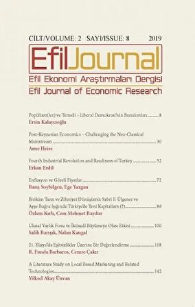 Efil Ekonomi Araştırmaları Dergisi Cilt: 2 Sayı: 8