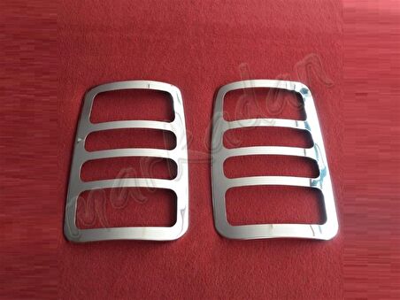 DB Chrome VW Caddy Stop Çerçeve Nikelajı 2004-2014 2 Parça P.Çelik